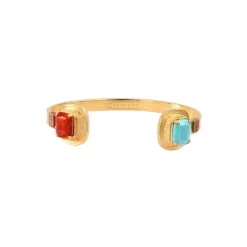 Adjustable Sun Bangle Bracelet - Turquoise