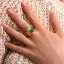 Adjustable Sun Ring - Green