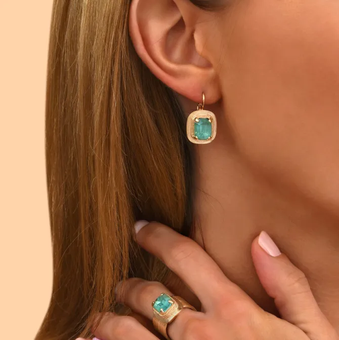 Adjustable Sun Ring - Turquoise