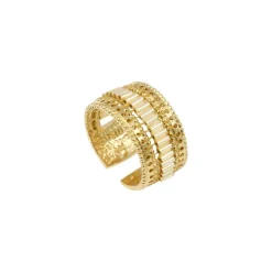 Alicudi adjustable medium ring - gold