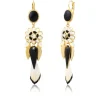 Alizia sleeper earrings - black and white