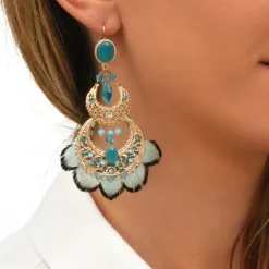 Alizia sleeper earrings - blue