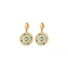 Angelique clip-on earrings - turquoise