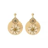 Angelique clip-on earrings - gold
