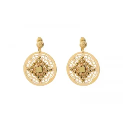 Angelique clip-on earrings - gold