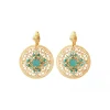 Angelique clip-on earrings - turquoise