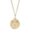 Angelique delicate long necklace - white