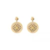 Angelique fine stud earrings - gold