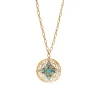 Angelique pendant chain necklace - turquoise