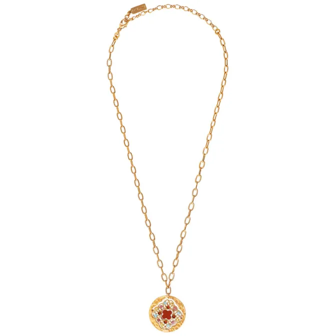 Angelique pendant necklace - multicoloured