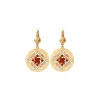 Angelique thin sleeper earrings - multicoloured