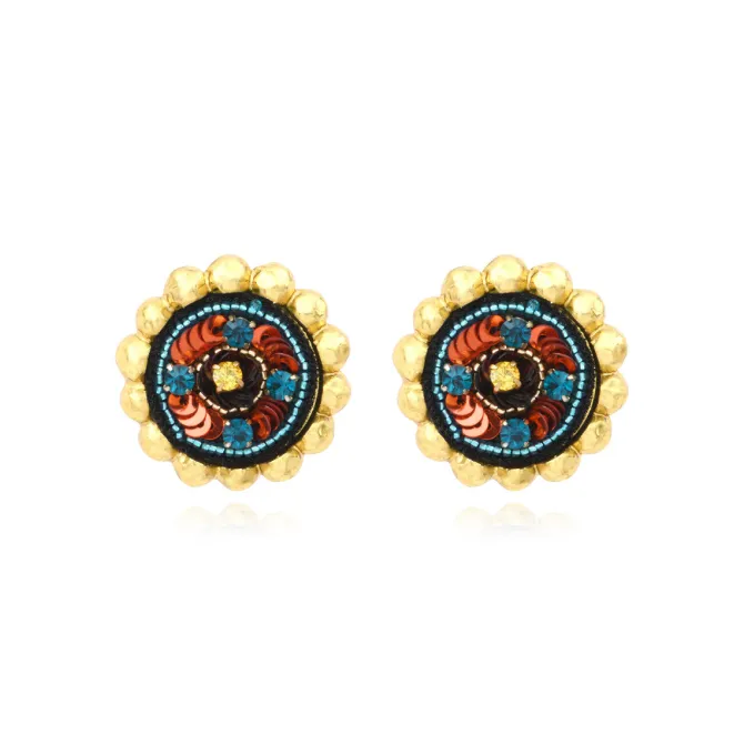 Angèle clip-on earrings - orange