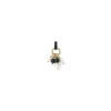 Annella delicate pendant necklace - black and white