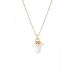 Annella fine pendant necklace - white pearl