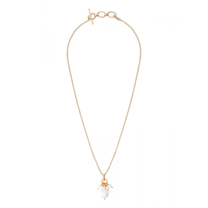 Annella fine pendant necklace - white pearl