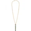 Annella long necklace - red and turquoise