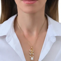 Annella pendant necklace - white pearl