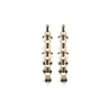Annella pierced stud earrings - black