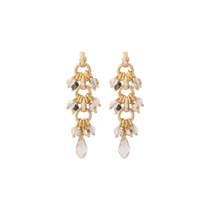 Annella pierced stud earrings - gold
