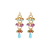 Annella pierced stud earrings - multicoloured