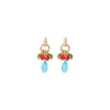 Annella thin stud earrings - multicoloured
