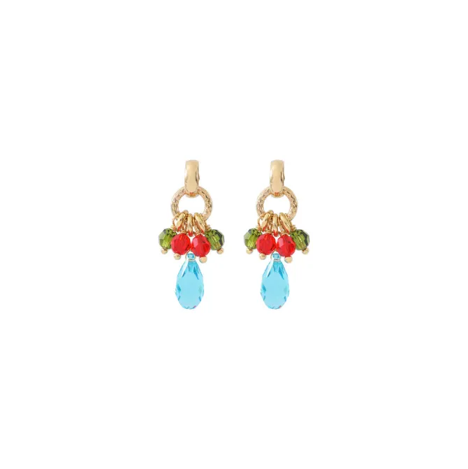 Annella thin stud earrings - multicoloured