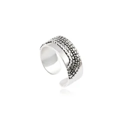 Ashanti adjustable ring – silver