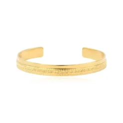 Ashanti medium adjustable bangle bracelet – gold