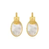 Ashanti sleeper earrings – white