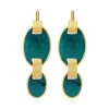 Ashanti sleeper earrings – green