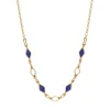Atria adjustable chain necklace - blue