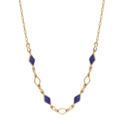 Atria adjustable chain necklace - blue