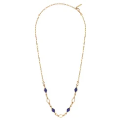 Atria adjustable chain necklace - blue