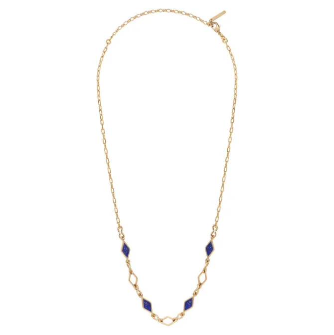 Atria adjustable chain necklace - blue