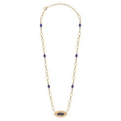 Atria Adjustable Pendant Necklace - Blue