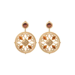 Atria clip-on earrings - tortoiseshell