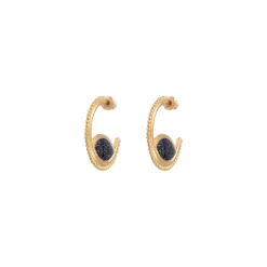 Atria hoop earrings - blue