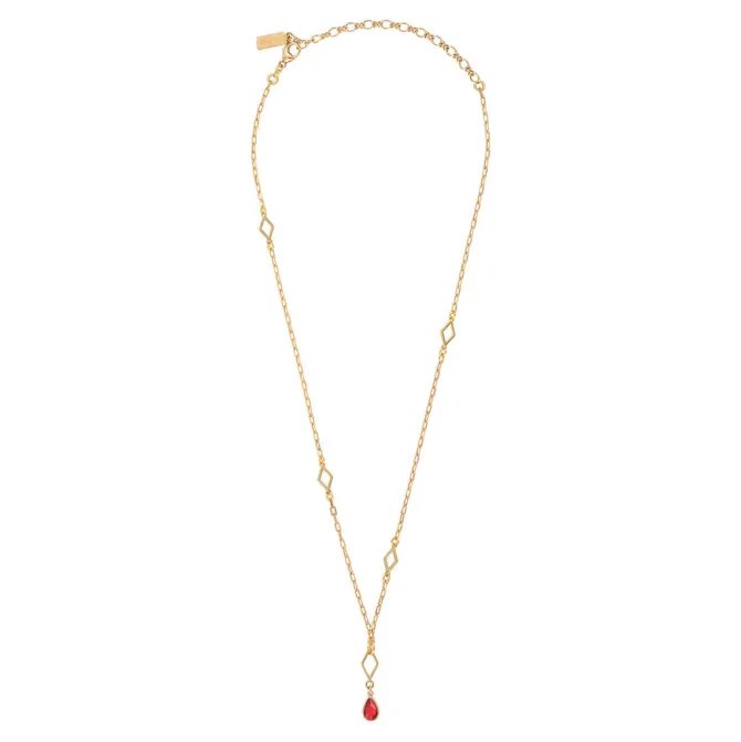 Atria pendant necklace - red