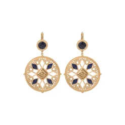 Atria sleeper earrings - blue