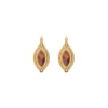 Atria thin sleeper earrings - tortoiseshell