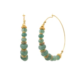 Avola maxi hoop earrings - blue