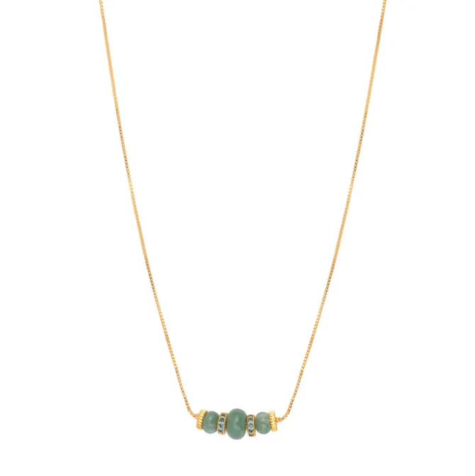 Avola pendant necklace - blue