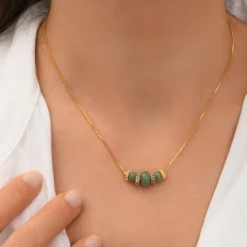 Avola pendant necklace - blue