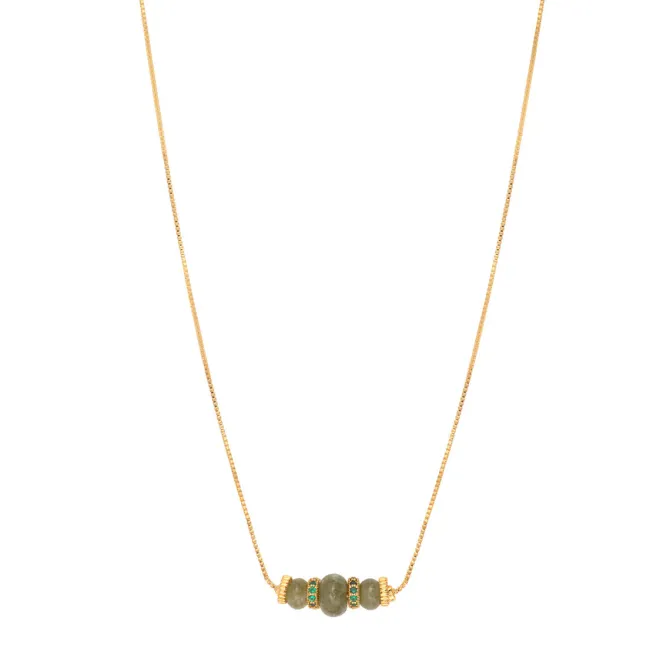Avola pendant necklace - green