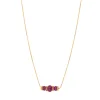 Avola pendant necklace - purple