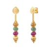 Avola pierced stud earrings - multicoloured