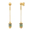 Avola pierced stud earrings - blue