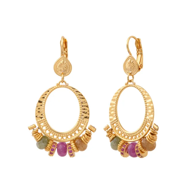 Avola sleeper earrings - multicoloured