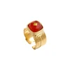 Babylon Adjustable Ring - Orange