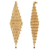 Babylon pierced stud earrings - gold